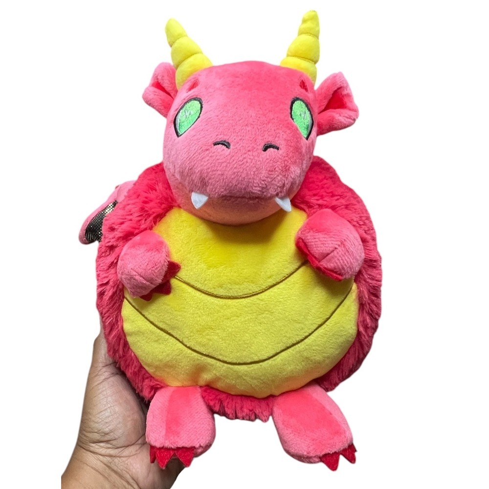 Squishable Kid's Red Dragon Plush Round Stuffed Animal - 7"